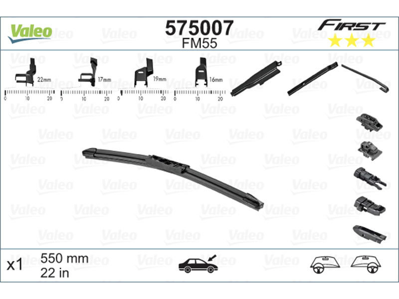 Kojamees Valeo Multiconnection 550 mm hind ja info | Kojamehed | hansapost.ee