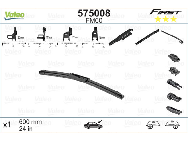 Kojamees Valeo Multiconnection 600 mm цена и информация | Kojamehed | hansapost.ee