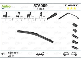 Kojamees Valeo Multiconnection 650 mm цена и информация | Резинки для стеклоочистителей | hansapost.ee