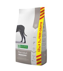 Kuivtoit suurt tõugu koertele Nature's Protection Maxi Adult, 15 kg цена и информация | Сухой корм для собак | hansapost.ee