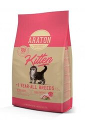 Araton Araton Kitten сухой корм для всех пород котят до 1 года, 1,5 кг цена и информация | Сухой корм для кошек | hansapost.ee