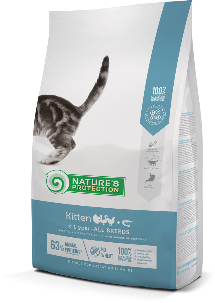 Nature's Protect Kitten Poultry kassipoegadele, 7 kg цена и информация | Kassi kuivtoit ja kassikrõbinad | hansapost.ee