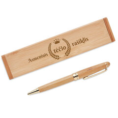 Бамбуковая ручка "Персональная ручка папы" цена и информация | Другие оригинальные подарки | hansapost.ee
