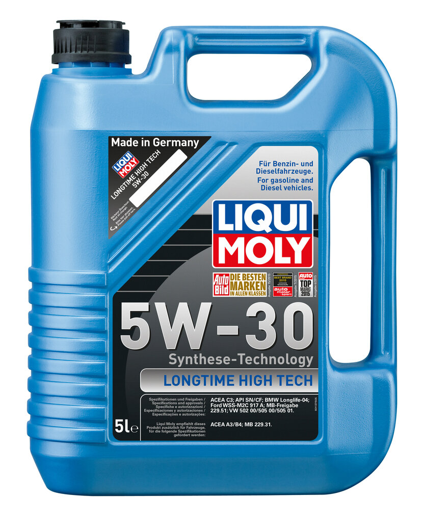 Sünteetiline mootoriõli Liqui-Moly Longtime High Tech 5W-30, 5L цена и информация | Mootoriõlid | hansapost.ee