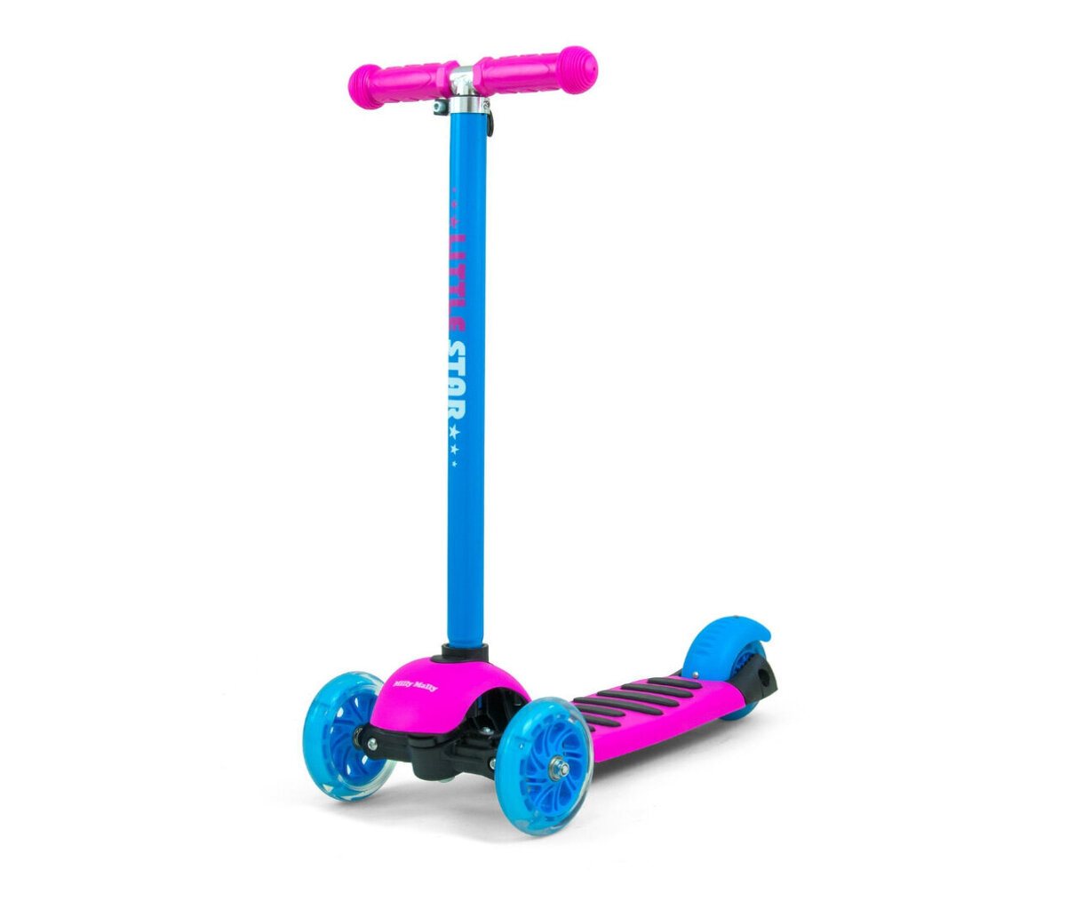 Tasakaalu jalgratas - tõukeratas Milly Mally Little Star 3in1, roosa/sinine, 2621 hind ja info | Tõukerattad | hansapost.ee