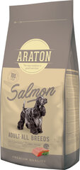 Сухой корм для собак ARATON Adult Salmon & Rice, 15kg цена и информация | Сухой корм для собак | hansapost.ee