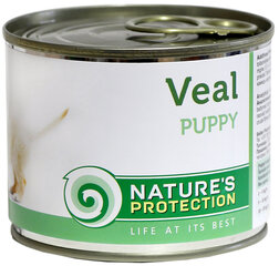 Nature's Protection Puppy Veal консервы для собак с телятиной, 200г цена и информация | Консервы для собак | hansapost.ee