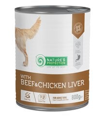 Nature's Protection - Beef and Chicken Liver konserv koertele, 800 g hind ja info | Koerakonservid | hansapost.ee