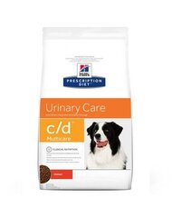 Hill's сухой корм Prescription Diet Canine c/d Multicare, 12 кг цена и информация | Сухой корм для собак | hansapost.ee