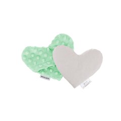 Подушка сердце из вишневой косточки Bocioland BOC0215, зеленый цвет цена и информация | Детские подушки, конверты, спальники | hansapost.ee