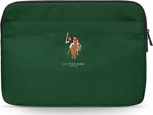 U.S Polo Assn Green ümbris arvutile, 13'' (~33 cm) цена и информация | Рюкзаки, сумки, чехлы для компьютеров | hansapost.ee