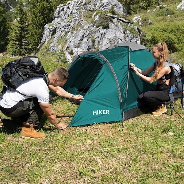 Telk Nils Camp NC6010 Hiker, roheline цена и информация | Telgid | hansapost.ee