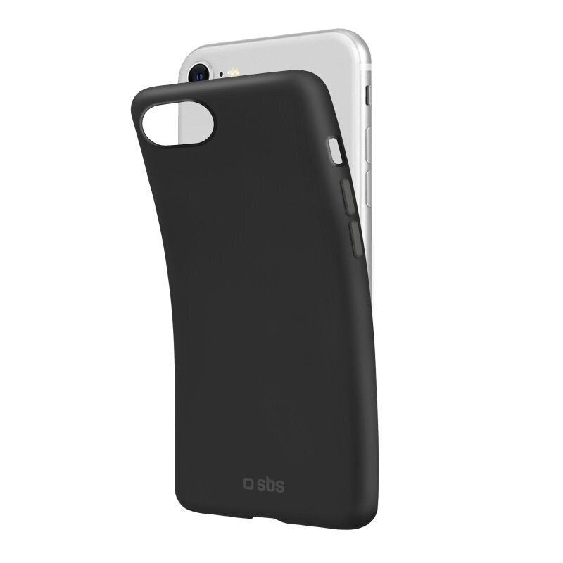 Apple iPhone 7/8/SE/SE 2022 Sensity Cover By SBS Black hind ja info | Telefonide kaitsekaaned ja -ümbrised | hansapost.ee