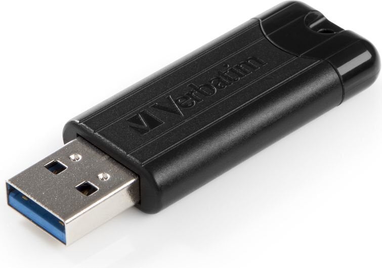 USB-pulk Verbatim PinStripe 3.0 Must hind ja info | Mälupulgad | hansapost.ee