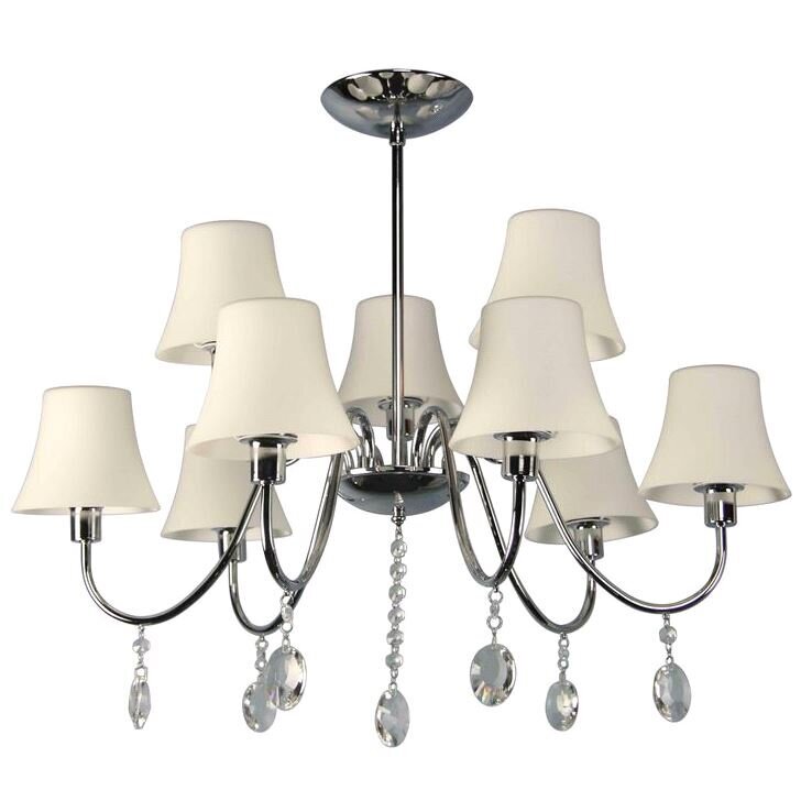 Valgusti Candellux SORENTO PENDANT CHROME WHITE SHADE 9 цена и информация | Rippvalgustid | hansapost.ee