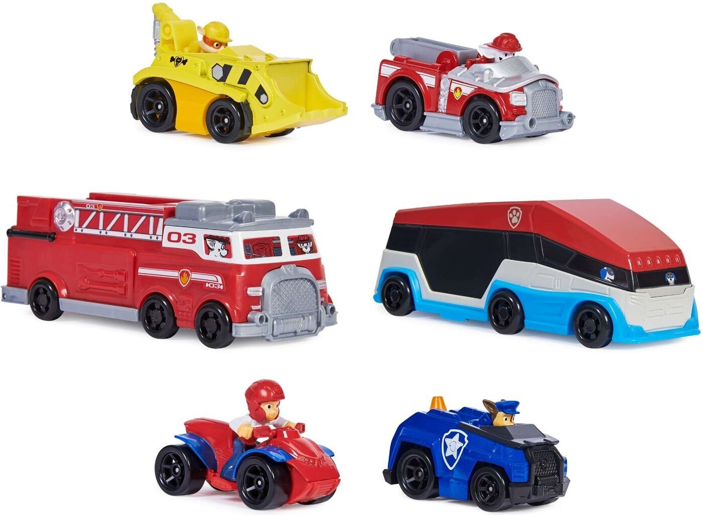 6 mini sõidukit True Metal Paw Patrol hind ja info | Mänguasjad poistele | hansapost.ee