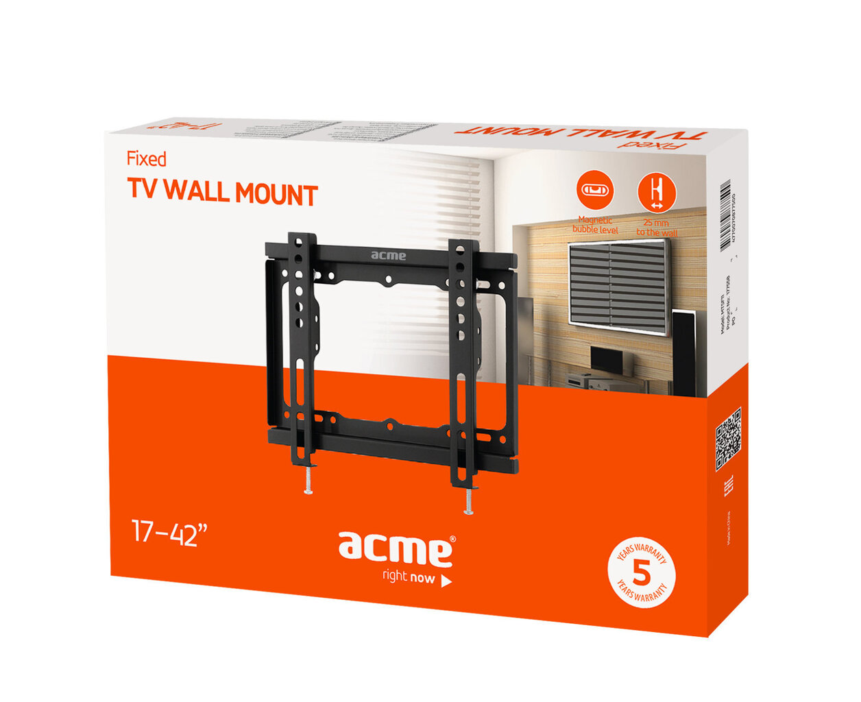 TV seinakinnitus ACME MTSF11 Fixed TV wall mount, 17–42 tolli hind ja info | Teleri seinakinnitused ja hoidjad | hansapost.ee