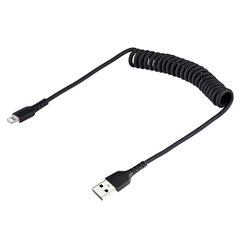 Кабель USB—Lightning Startech RUSB2ALT50CMBC Чёрный 50 cm цена и информация | Кабели и провода | hansapost.ee