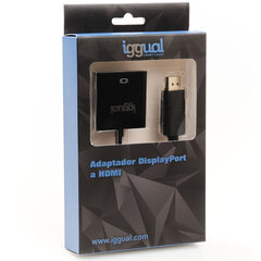 Адаптер для DisplayPort на HDMI iggual IGG318041 цена и информация | Адаптеры и USB-hub | hansapost.ee
