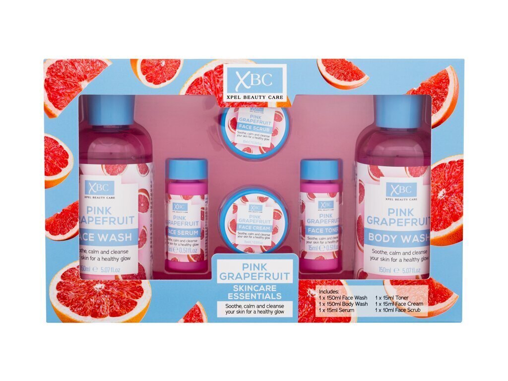 Keha- ja näohoolduskomplekt Xpel Pink Grapefruit naistele, 6 tk. hind ja info | Dušigeelid, õlid | hansapost.ee