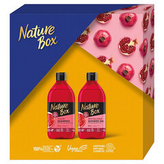 Komplekt Nature Box Pomegranate: šampoon värvitud juustele, 385 ml + granaatõuna lõhnaga dušigeel, 385 ml hind ja info | Šampoonid | hansapost.ee