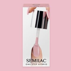 Hübriidküünelakk Semilac One Step Barely Pink, 5 ml цена и информация | Лаки для ногтей, укрепители для ногтей | hansapost.ee