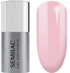 Hübriidküünelakk Semilac One Step Barely Pink, 5 ml hind ja info | Küünelakid ja küünelakieemaldajad | hansapost.ee