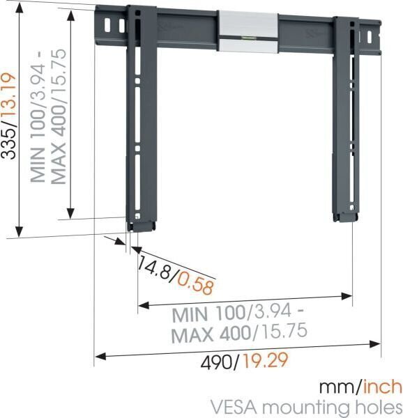 Teleri seinakinnitus, Vogels THIN405 (26-55) hind ja info | Teleri seinakinnitused ja hoidjad | hansapost.ee