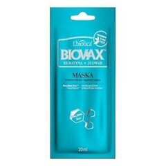 Taastav mask keratiini ja siidiga L'biotica Biovax, 20 ml hind ja info | L'Biotica Parfüümid, lõhnad ja kosmeetika | hansapost.ee