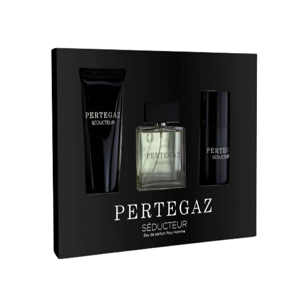 Komplekt Seducteur Pertegaz meestele: dušigeel, 230 ml + parfüümvesi, 150 ml + deodorant, 150 ml цена и информация | Parfüümid meestele | hansapost.ee