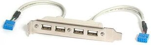 Kaabel Micro USB Startech USBPLATE4 IDC USB цена и информация | Аксессуары для корпусов | hansapost.ee