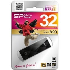 Silicon Power Blaze B20 32 GB, USB 3.0; hind ja info | Mälupulgad | hansapost.ee