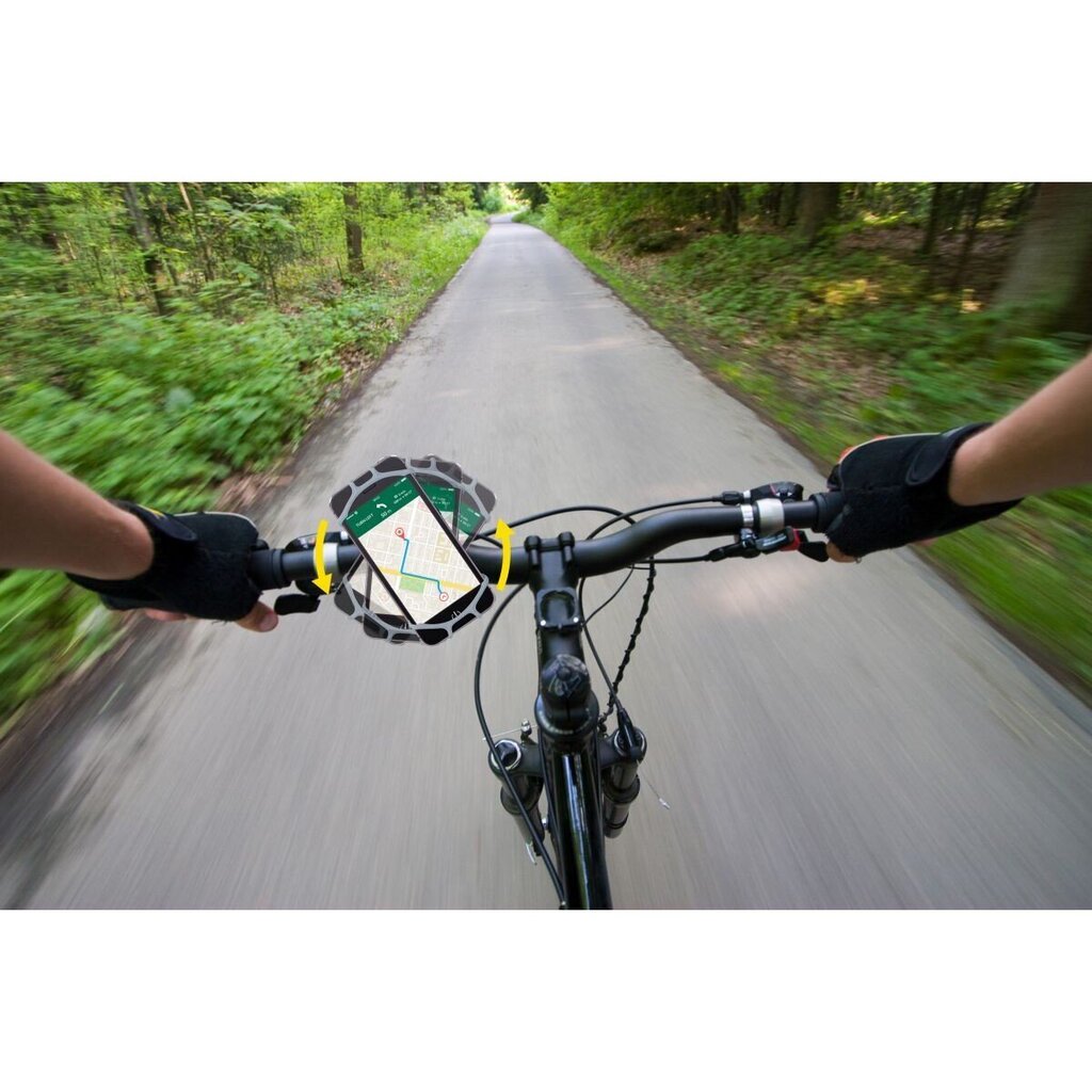 Silikoonist telefonihoidja Dunlop, must hind ja info | Muud jalgratta varuosad | hansapost.ee