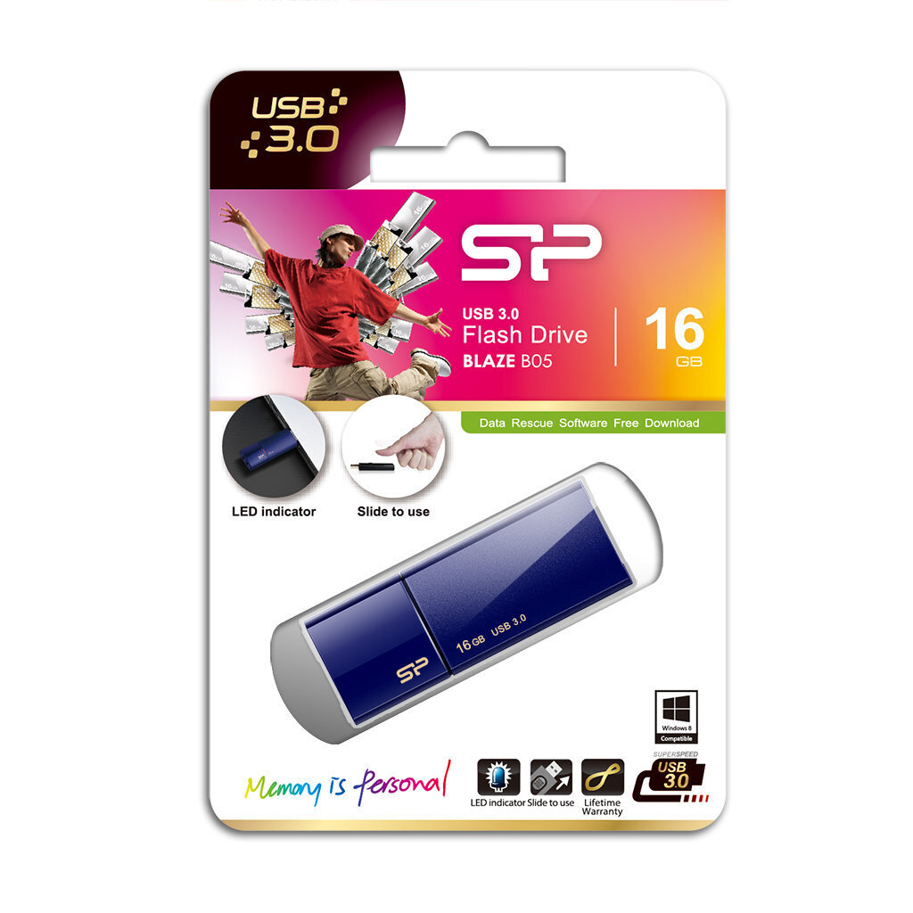 Silicon Power Blaze B05 16 GB, USB 3.0, hind ja info | Mälupulgad | hansapost.ee