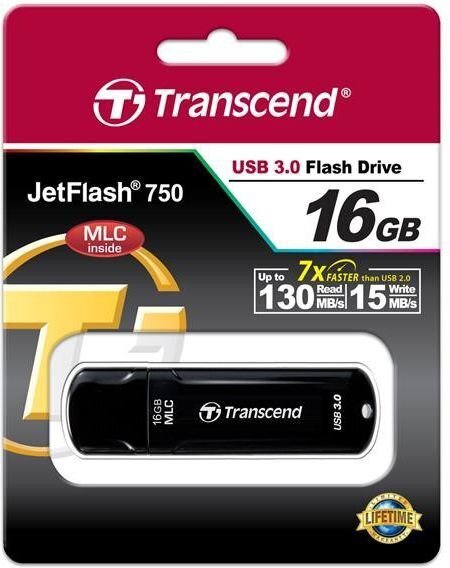 Transcend JetFlash 16GB USB 3.0 цена и информация | Mälupulgad | hansapost.ee