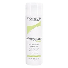 NOREVA intensiivne kihisev geel EXFOLIAC, 200 ml hind ja info | Näopuhastusvahendid | hansapost.ee