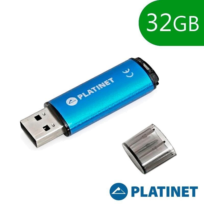 Mälupulk Platinet X-Depo 32GB USB 2.0 (42967), sinine hind ja info | Mälupulgad | hansapost.ee