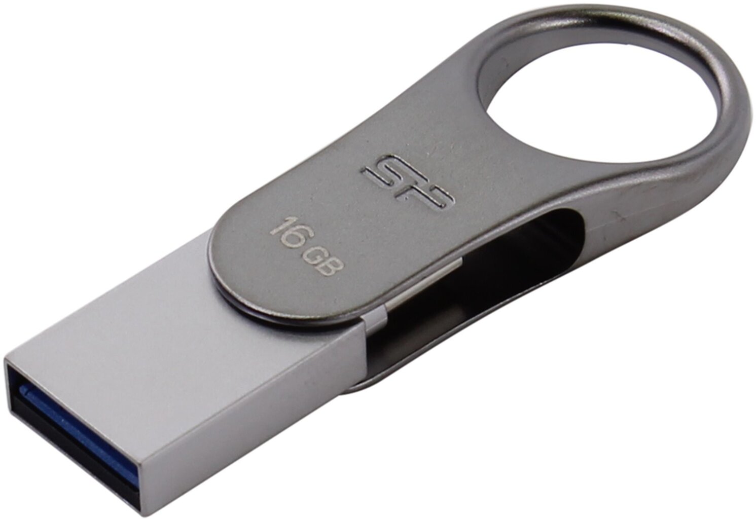 Silicon Power memory USB Mobile C80 16GB USB 3.0 Type-C Silver цена и информация | Mälupulgad | hansapost.ee