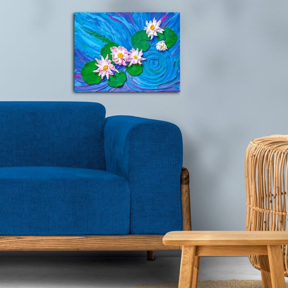 Creative set Water Lilies 30x40cm 10003 цена и информация | Kunstitarbed, voolimise tarvikud | hansapost.ee