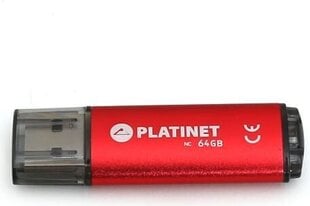 Флеш-накопитель Platinet X-Depo 64Гб Красный (43612) Darmowy odbiór w 21 miastach! цена и информация | USB накопители данных | hansapost.ee