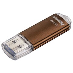 USB-накопитель Hama Laeta, USB 3.0, 32 ГБ, 40 МБ/с, коричневый цена и информация | Hama Накопители данных | hansapost.ee