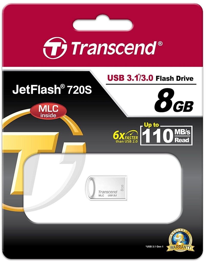 Transcend TS8GJF720S цена и информация | Mälupulgad | hansapost.ee