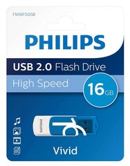 USB флешка Philips 16GB USB 2.0 Snow Edition Blue цена и информация | USB накопители данных | hansapost.ee