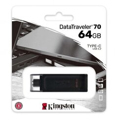 Kingston DataTraveler 70 64GB USB 3.0 цена и информация | USB накопители | hansapost.ee