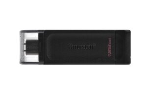 MEMORY DRIVE FLASH USB-C 128GB/DT70/128GB KINGSTON цена и информация | USB накопители данных | hansapost.ee