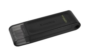 MEMORY DRIVE FLASH USB-C 128GB/DT70/128GB KINGSTON цена и информация | USB накопители | hansapost.ee