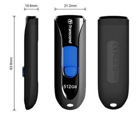 USB 3.2 mälupulk 512GB Transcend JetFlash 790 : TS512GJF790K hind ja info | Mälupulgad | hansapost.ee