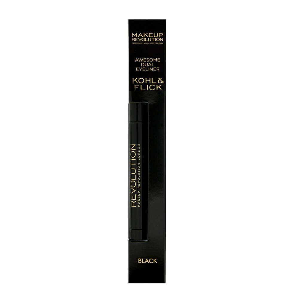 Kahepoolne silmapliiats Makeup Revolution London Awesome Dual Eyeliner Kohl and Flick 1.18 g цена и информация | Lauvärvid, ripsmetušid ja silmapliiatsid | hansapost.ee