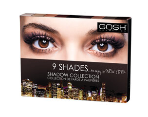 Gosh Shadow Collection Eyeshadow Palette  тени для век 12 g, 001 To Enjoy In New York цена и информация | Тушь, средства для роста ресниц, тени для век, карандаши для глаз | hansapost.ee