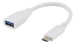 Adapter Deltaco USBC-1205 USB 3.1 C-A Gen 1 hind ja info | USB adapterid ja jagajad | hansapost.ee